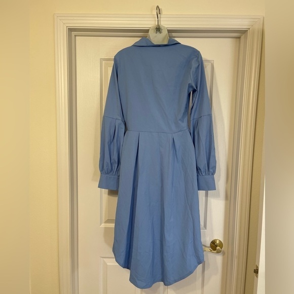 Statement making blue blouse size large - Picture 5 of 5